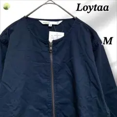 【未使用品】Loytaa ロユタ ジャケット ジップアップ 紺 M レディース