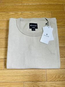 【激レア/新品未使用】スノーピークSnowPeak×relume 別注Middle Sleeve tee Lサイズ　ベージュ　 完売品　アークテリクス