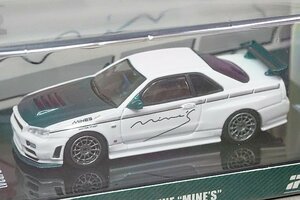 INNO イノモデル 1/64 Nissan 日産 スカイライン GT-R (R34) NISMO R-Tune MINES グリーンカーボンボンネット IN64-R34RT-MINESGC