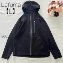 Lafuma 【L】 ラフマ 黒 パーカー フルジップ 胸ポケット アウトドア