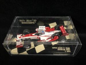 ミニチャンプス 1/43 SUPER AGURI F1 TEAM SHOWCAR 2007 T.SATO Limited Edition 3.042pcs. (400 070092)