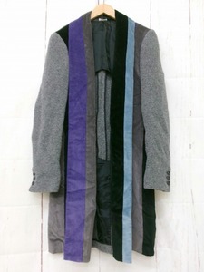 COMME des GARCONS HOMME PLUS コムデギャルソン オム プリュス コーデュロイロングジャケット グレー 毛100% M PJ-J054 AD2022