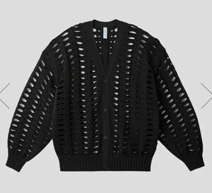 美品　送料込　CFCL シーエフシーエル　FAADE VENTS CARDIGAN カーディガン　ブラック　黒　ユニセックス