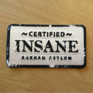 DCコミックス バットマン ジョーカー ワッペン インセイン Joker Insane Insane Arkham Asylum アーカム アサイラム ダークナイト 精神病院