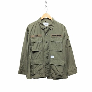 WTAPS JUNGLE 02/LS/COTTON.RIPSTOP 211WVDT-SHM03 ダブルタップス ジャングル ロングスリーブ シャツ コットン リップストップ