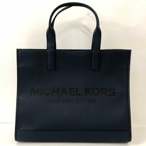 TEI 【中古品】 MICHAEL KORS COOPER 　ストラクチャー トート ネイビー マイケルコース 〈188-240325-MK-5-TEI〉