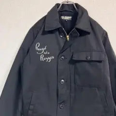 【希少】ROUGH AND RUGGEDデッキジャケット 蛇スカル鷲 ブラック2