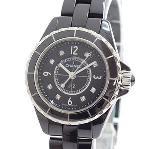 CHANEL シャネル レディース腕時計 J12 H2569 ブラック（黒）文字盤 8Pダイヤ クォーツ【中古】