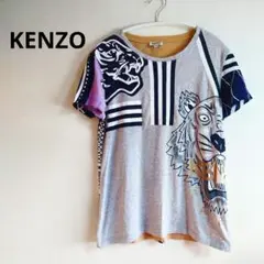 【激レア 】　KENZO 総柄 両面 プリント ロゴ タイガー eye Tシャツ