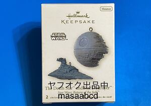 ★最終値下げ!! ★残りあと1個!!★16年前2008年★デススター&スターデストロイヤー ミニ ホールマーク オーナメント★Hallmark多種を出品中