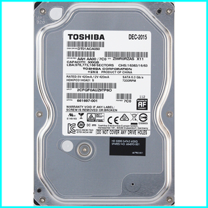 TOSHIBA DT01ACA050 HP P/N 661697-001 3.5インチ SATA600 500GB 4169回 9300時間