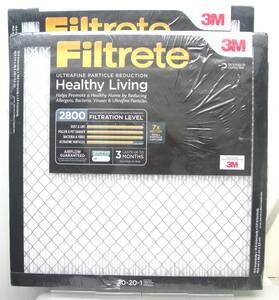 3M スリーエム Filtrete Healthy Living エアフィルター 20x20x1インチ UF02-2PK-6E 2枚入り 2箱セット 計4枚 セントラルヒーティング用