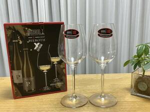 未使用＊リーデル RIEDEL　PIEROTH リースリンググラス ワイングラス ２客セット ペア ドイツ製　シール付き新品