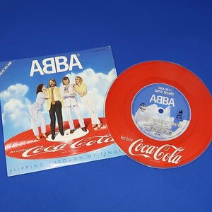 DKG★送料無料 BLP12★ 非売品 レコード ABBA アバ コカコーラ 販促 EP ピクチャー盤　非売品 販促品 カラーレコード