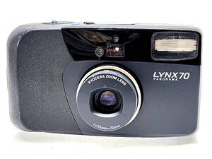 260 KYOCERA 京セラ　LYNX70　コンパクトフィルムカメラ　レンズ：f=35mm-70mm　通電　 ジャンク品