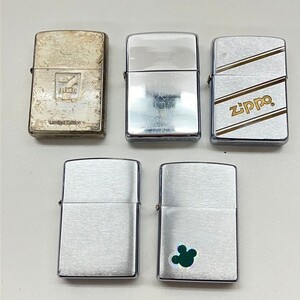 G031-■◎ ZIPPO ジッポ オイルライター 5点 まとめ セット シルバーカラー SANKYO 他 5点火花有 喫煙具 喫煙グッズ