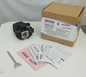 ■複数品 EPSON ELPLP87 プロジェクタ用 交換ランプ 長期保管品 説明書付き 即日発送 一週間返品保証【H24100419】