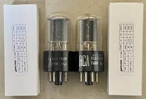 ■USED38641■ RCA 6SN7GT（ブラックプレート、ボトムゲッター）２本セット