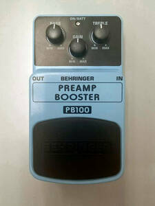 【中古動作品】BEHRINGER ベリンガー PREAMP BOOSTER「PB100」