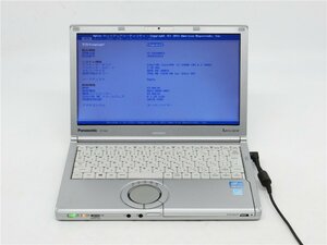 中古　Panasonic　CF-SX2　3世代I5　4GB　13型 ノートパソコン　BIOSまで表示　　詳細不明　　ジャンク扱い 　