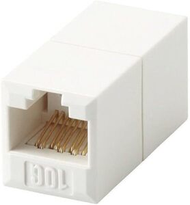 単品 cat6A エレコム CAT6A LANケーブル中継コネクタ LD-RJ45JJ6AY2