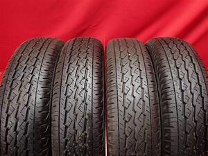 中古タイヤ 145/80R12 80/78N 4本セット ブリヂストン K370 BRIDGESTONE K370 9分山★n12 エブリィ NV100 クリッパー ミニキャブ キャリー