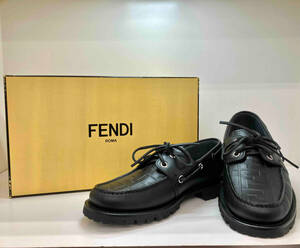 1円スタート　FENDI フェンディ ローファー レザー Forever FENDI 7D1407 サイズ8 ブランド 靴 シューズ