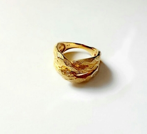 K18snake ring