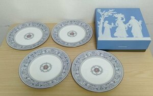 未使用に近い美品　WEDGWOOD　ウェッジウッド　お皿4枚　ホワイト×マルチカラー　◎A458