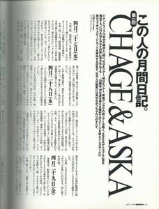 マルコポーロ1994年7月号「CHAGE&ASKA月間日記連載第1回」