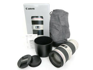 【Canon/キヤノン】申⑥13//EF 70-200mm 1:4L IS USM/ET-74/箱付き/外観美品