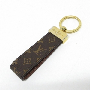 ルイヴィトン LOUIS VUITTON キーホルダー(チャーム) M65221 ポルト クレ・ドラゴンヌ モノグラム・キャンバス×金属素材 ゴールド DI0260