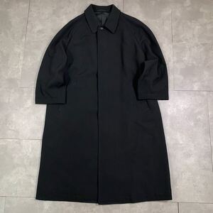 超希少　COMME des GARCONS HOMME コムデギャルソンオム　AD1997 90s 田中オム　ブラック ウールギャバ　ロング バルマカーン コート