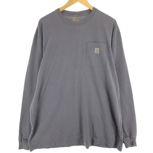 古着 カーハート Carhartt ORIGINAL FIT ロングTシャツ ロンT メンズXL相当 /eaa432354