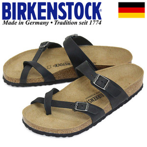 BIRKENSTOCK (ビルケンシュトック) 171481 MAYARI マヤリ オイルドヌバックレザー サンダル レギュラー幅 BLACK BI161 39-約25.0cm