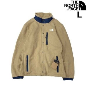 1円～!売切!【正規新品】THE NORTH FACE◆PARKVIEW FLEECE JACKET フリース US限定 もこもこ ロゴ刺繍 アウトドア(L)ベージュ 181024-95