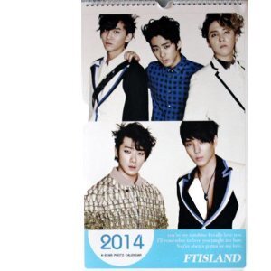 ☆2410　FTISLAND 2014年 壁掛けカレンダー ポスター+オマケ付