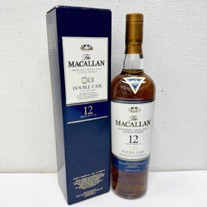 【EB2670】【未開栓 古酒】1円～ The MACALLAN ザ・マッカラン 12年 DOUBLE CASK ダブル カスク スコッチ ウイスキー 700ml 40％ 箱付き