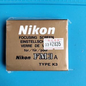 Nikon　FM3A K3SCREEN