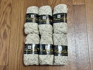 未使用 NIIMI Nelsonナチュラル 英国羊毛 毛100% ALL ENGLAND WOOL 毛糸まとめて6玉 ミックスカラー ウール100% 編み物 手芸材料 ネルソン