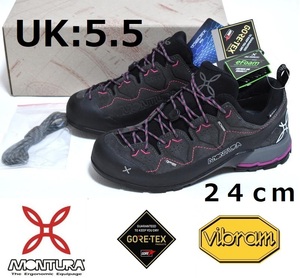 【定価3.3万】新品 MONTURA GORE-TEX トレッキングシューズ UK5.5 24cm YARU GTX WOMAN モンチュラ S3GA00W_O 9207 ゴアテックス