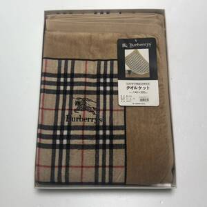 激レア/廃盤【送料無料】BURBERRY/バーバリー/バーバリー ズ/Burberrys/正規品/新品未使用/タオルケット/ホースマーク/ノバチェック(Y211)