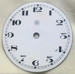 ユンハンス / 置時計用ホーロー文字盤 ◆ 白文字盤 / 黒字