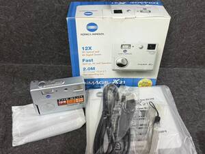 ★ １円スタート　KONICA　コニカ　MINOLTA　ミノルタ　DiMAGE X21 コンパクトデジタルカメラ　カメラ　箱付き　付属品　現状品