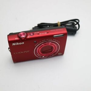 美品 COOLPIX S6200 ブリリアントレッド 即日発送 デジカメ Nikon デジタルカメラ 本体 あすつく 土日祝発送OK