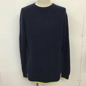 BAYFLOW 3 ベイフロー ニット、セーター 長袖 BM1810TQ01 クルーネック Knit Sweater 紺 / ネイビー / X 黄 / イエロー / 10071647