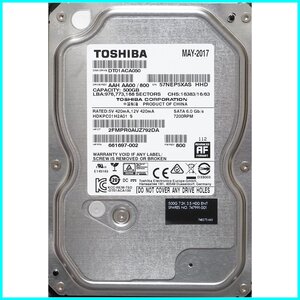 TOSHIBA DT01ACA050 HP P/N 661697-002 3.5インチ SATA600 500GB 604回 4734時間