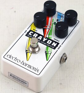 S●中古品●楽器/ギターエフェクター『Crayon』electro-harmonix/エレクトロ・ハーモニックス フルレンジ オーバードライブ ※ネジ欠品あり