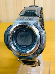 ♪ カシオ CASIO PRO TREK プロ トレック PRT-1400 10BAR デジタル腕時計 不動品