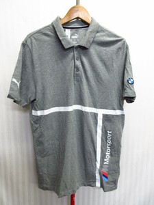 プーマ　PUMA×BMW モータースポーツ　ポロシャツ　メンズUS M Lサイズ　レーシングシャツ スタッフシャツ 半袖チームシャツ　08014